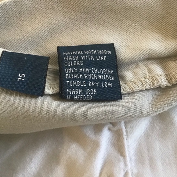 Polo by Ralph Lauren 100% cotton flat front slash pockets tan khaki chinos 34 - Picture 8 of 9